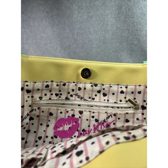 Luv Betsey By Betsey Johnson Purse W Coin Purse Orange Slice Fruit Pink Yellow - Picture 7 of 16